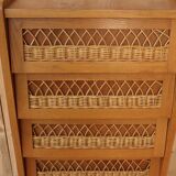Rattan dresser