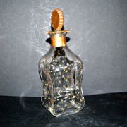 Baccarat liqueur carafe napoléon iii gold crystal star constellation