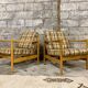 Pair of Scandinavian armchair fabric tiles