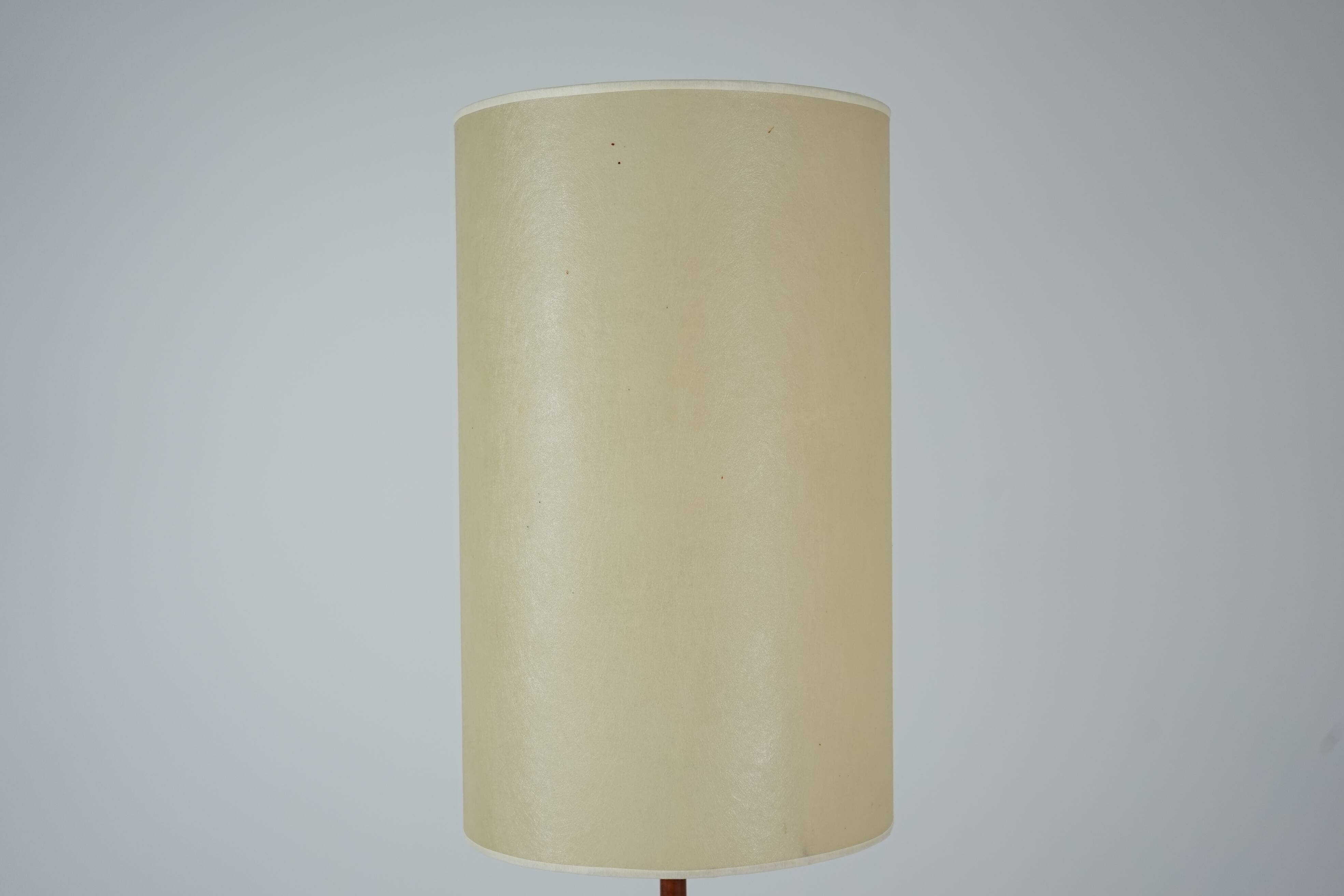 Mid-Century Modern Teak Floor Lamp with Fiberglass Lampshade, 1960s