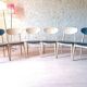 6 chaises vintage scandinave en teck années 1960