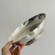 Antique silver-plated metal dish/cup