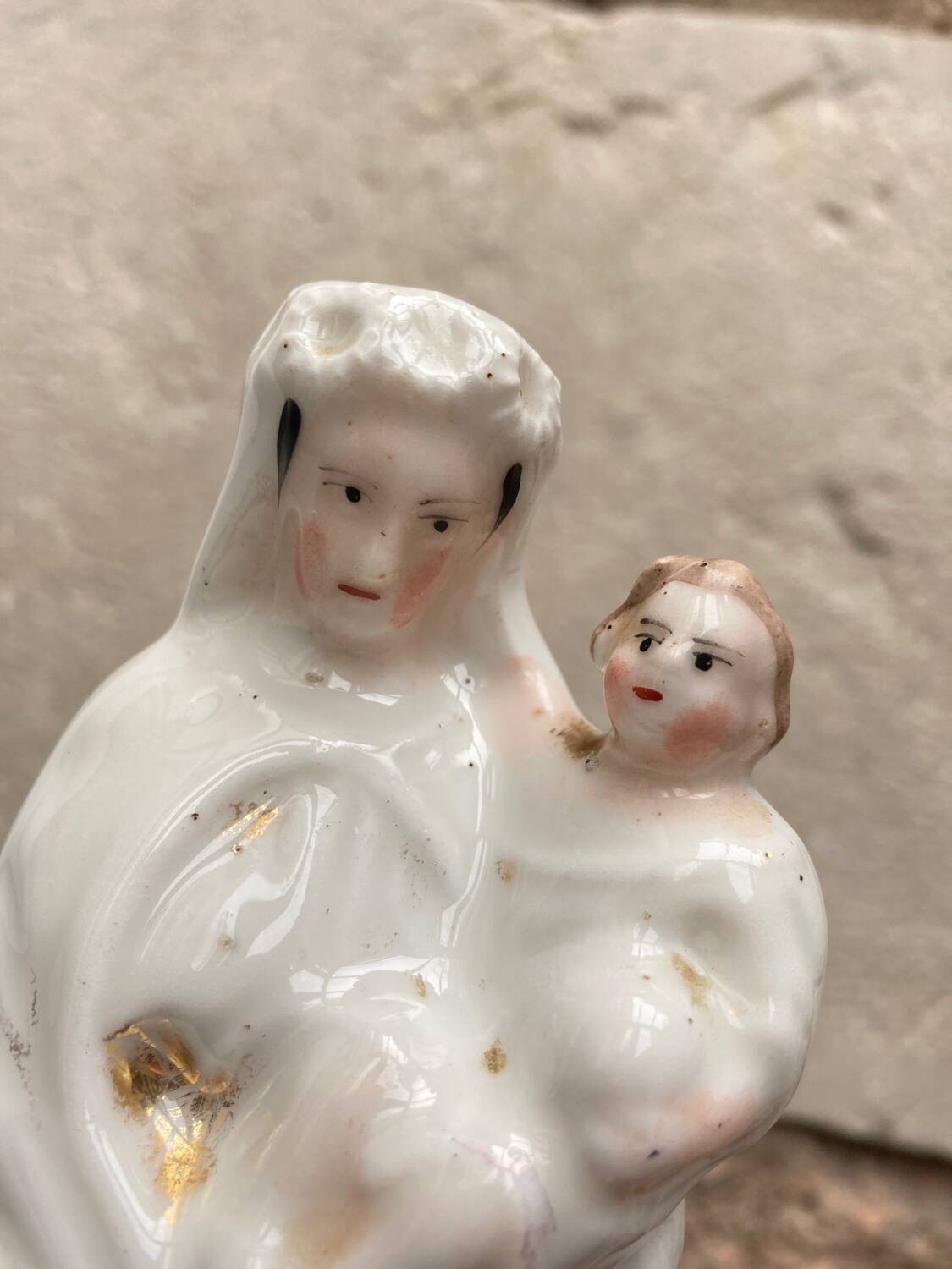 Virgin and Child, 19th century porcelain