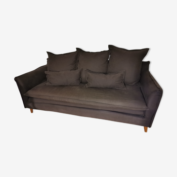 Anthracite grey sofa 3 seats