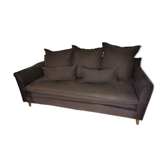 Anthracite grey sofa 3 seats