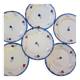 Lot 6 dessert plates Sarreguemines Digoin Mary Lou