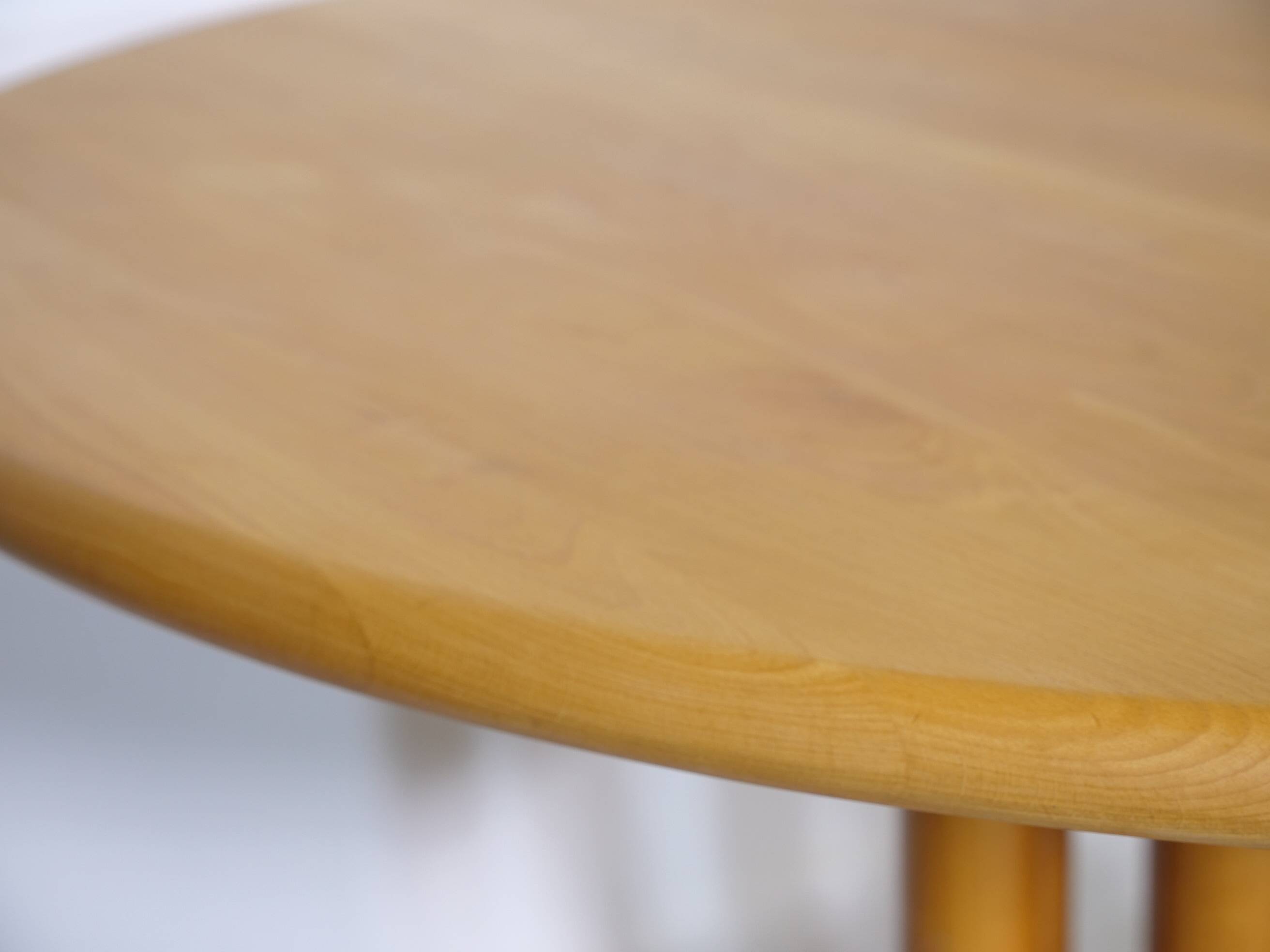 Mid Century Extendable Solid Alder Dining Table by Rainer Daumiller, 1970s