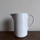 Vase jug Arabia Finland 1970 in white porcelain