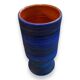 Georges Cueille Blue Vase with Rotating Decor
