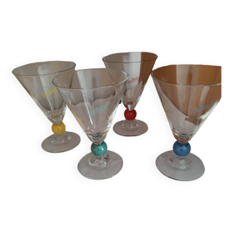 4 verres publicitaires collector Renault Twingo