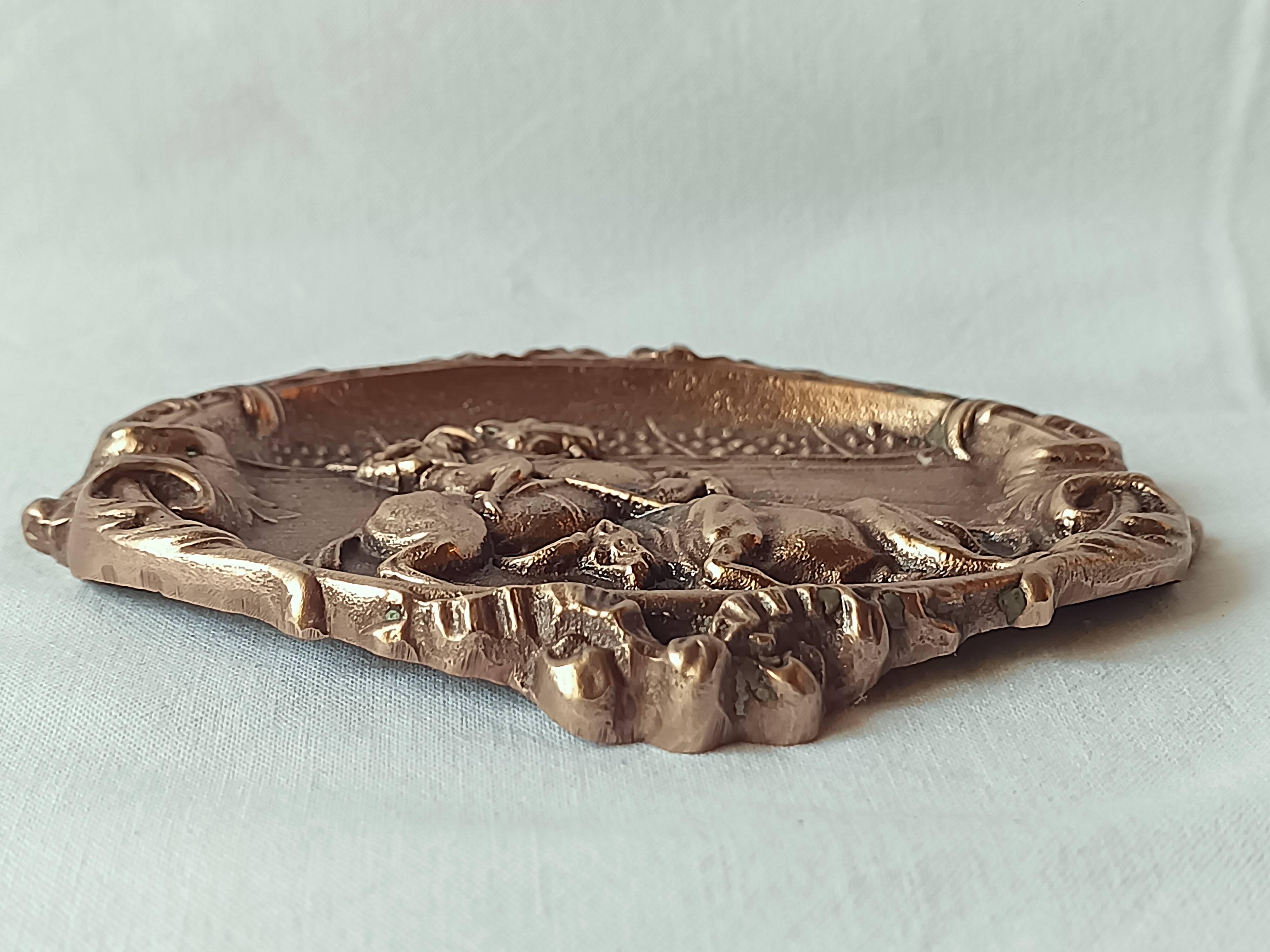antique bronze ashtray bullfighting collection essential for smokers