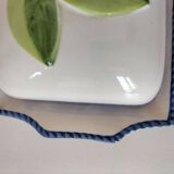 Beurrier en barbotine italienne citron peinte à la main