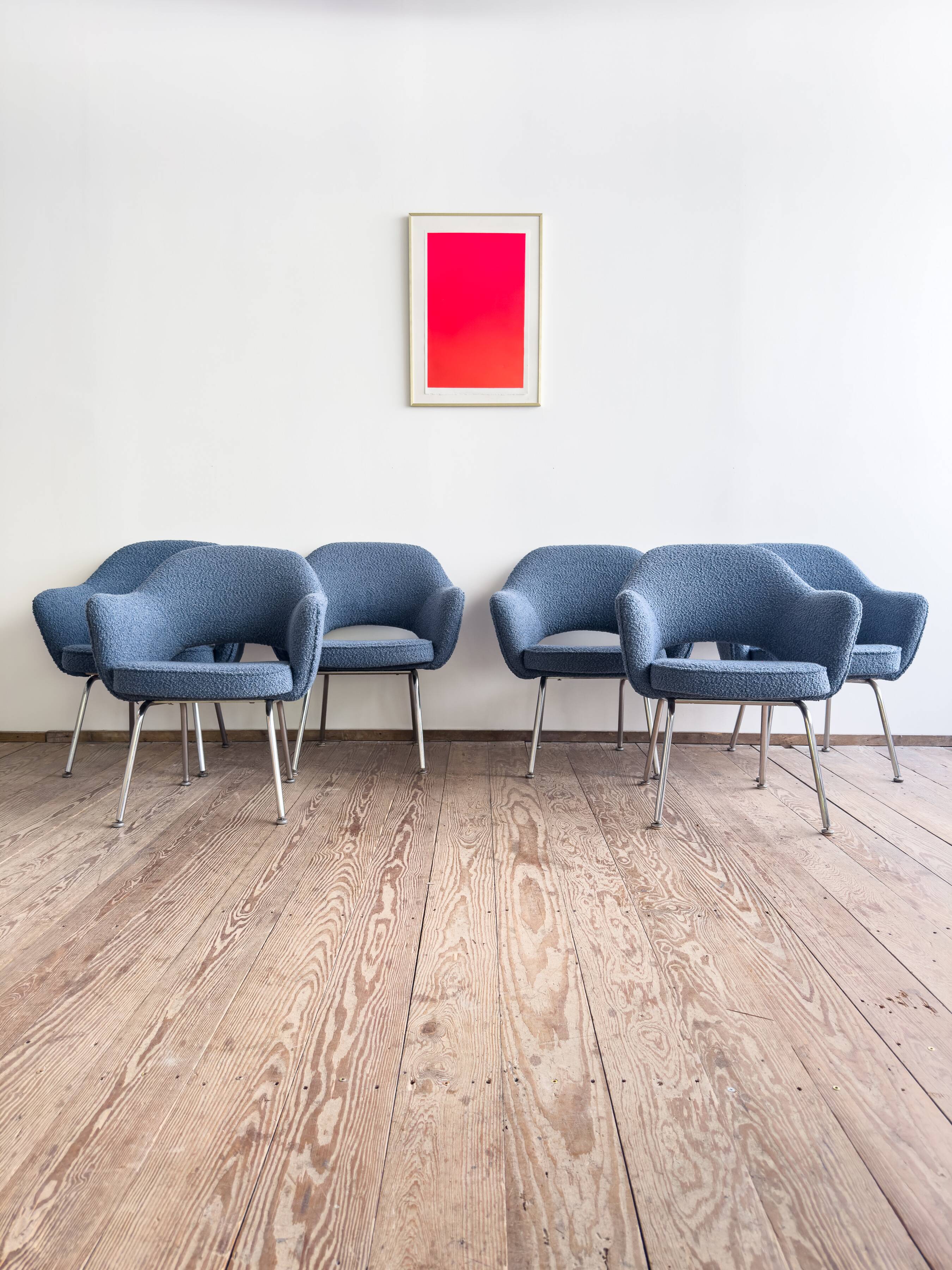 Ensemble de 6 chaises Executive vintage par Eero Saarinen pour Knoll, 1940