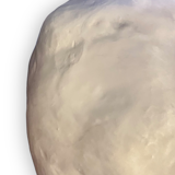 Lamp in moon rock composition