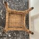 Tabouret en rotin peacock