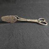 Engraved metal cake pliers