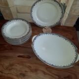 Raynaud et cie service de 7 assiettes et 2 plats