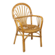 Fauteuil vintage en rotin, style bohème années 70