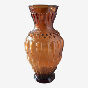 Vase en verre d'Empoli Italie vintage