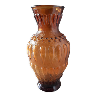 Vase en verre d'Empoli Italie vintage