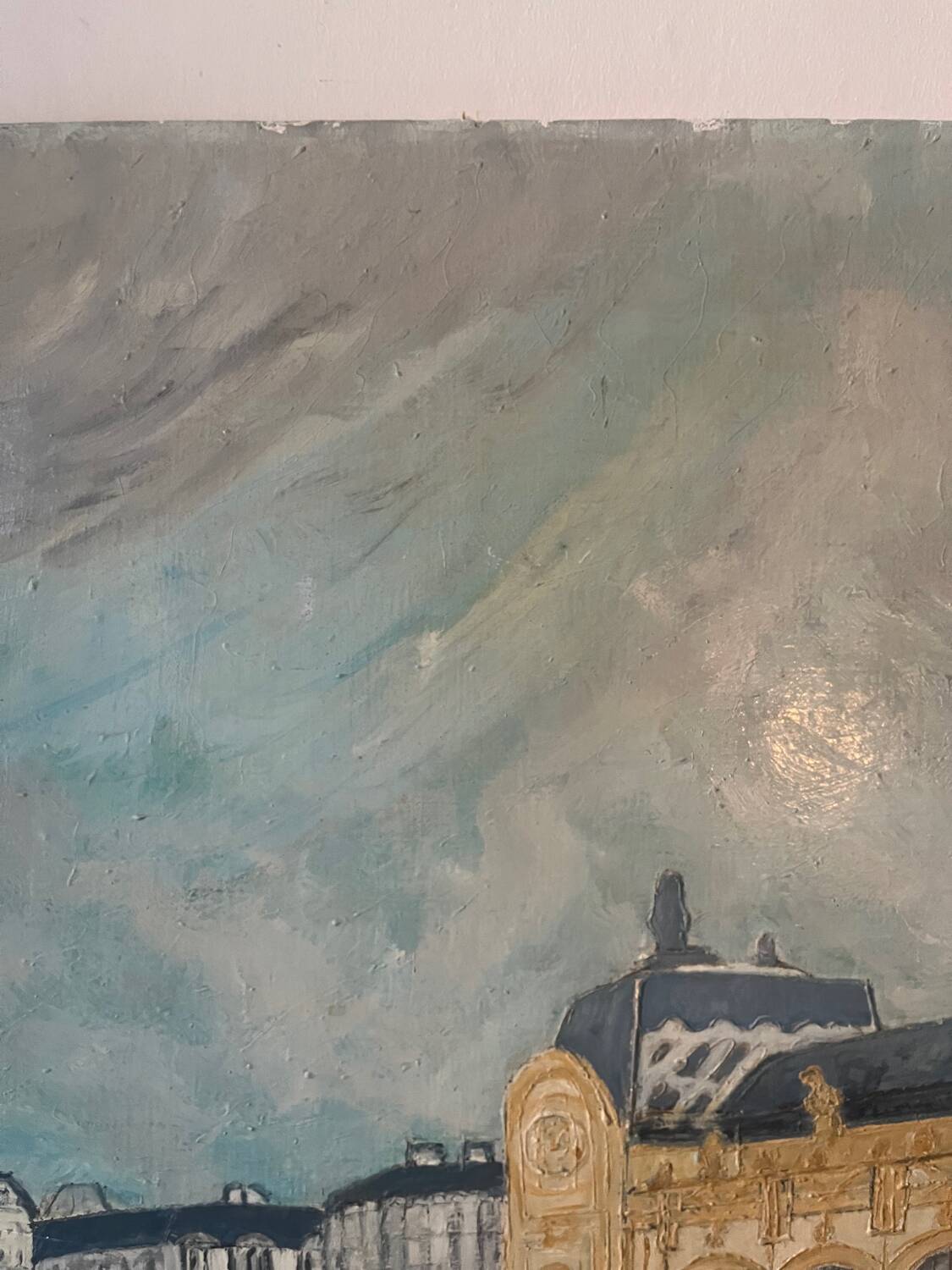 Paris quai d'Orsay, oil on canvas