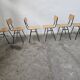 Lot of 6 bistro chairs from the 1980s