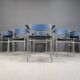 Minimalist Metal and Plywood Stackable Armchairs by Gijs Van Der Sluis
