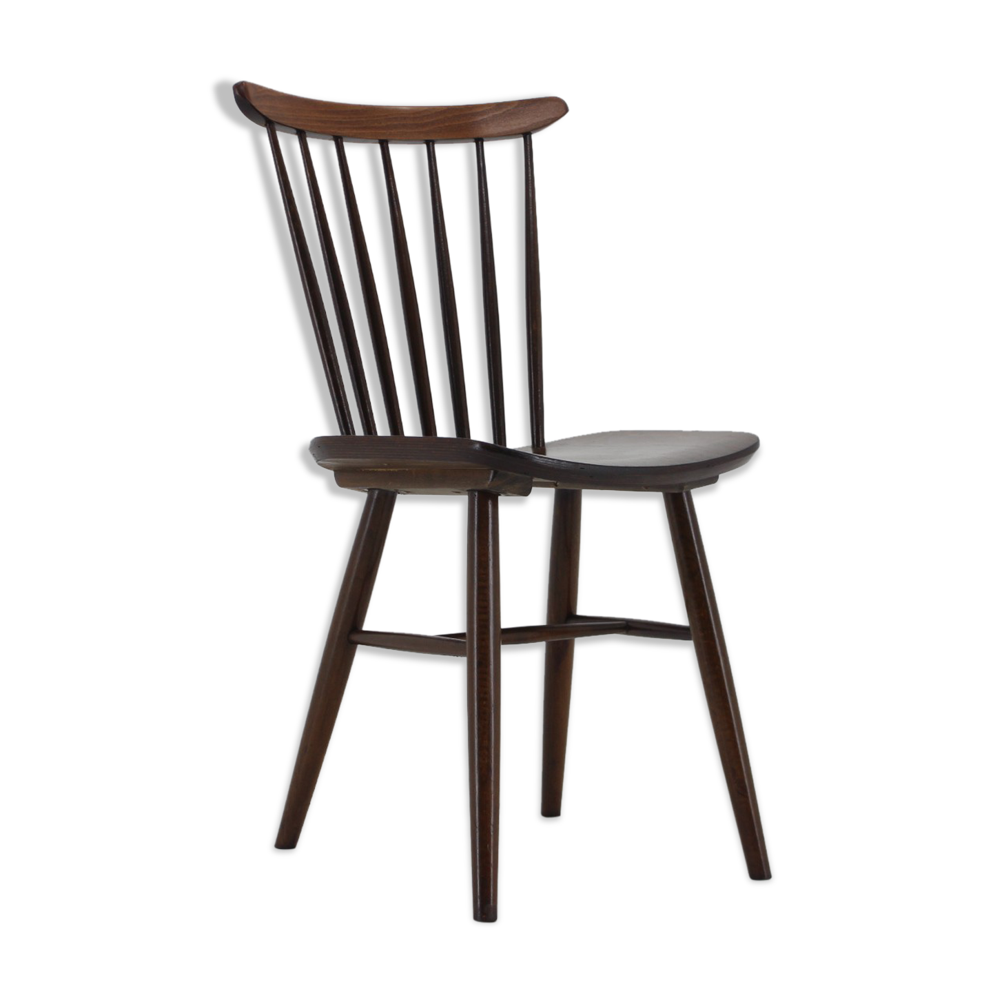 1970s Beech dining chair, Czechoslovakia