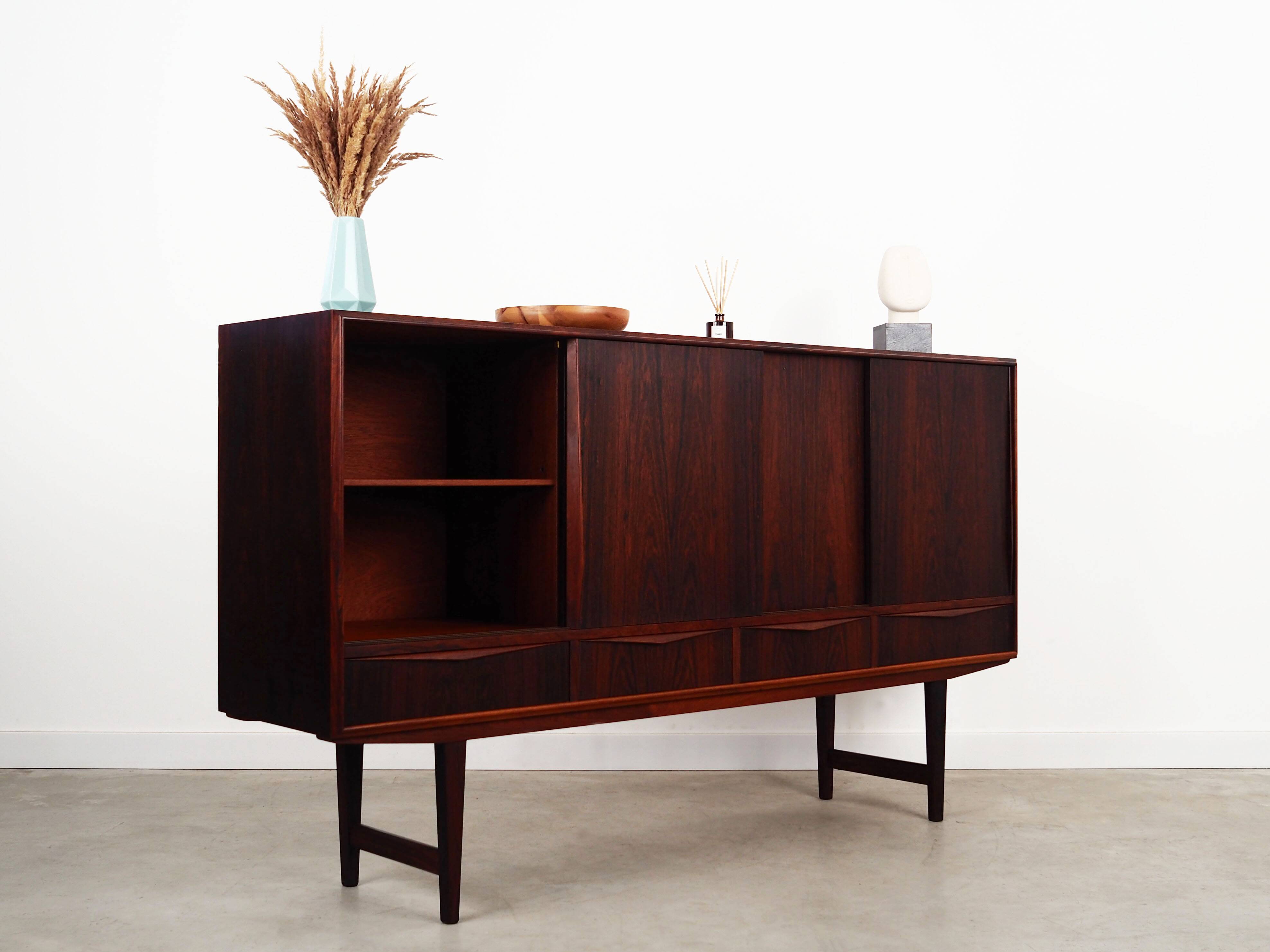 Rosewood highboard, Danish design, 1960s, designer: E.W. Bach