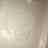 Vintage white plastic coat rack