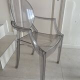 set of 2 x Louis Ghost armchairs Philippe Starck (Kartell)