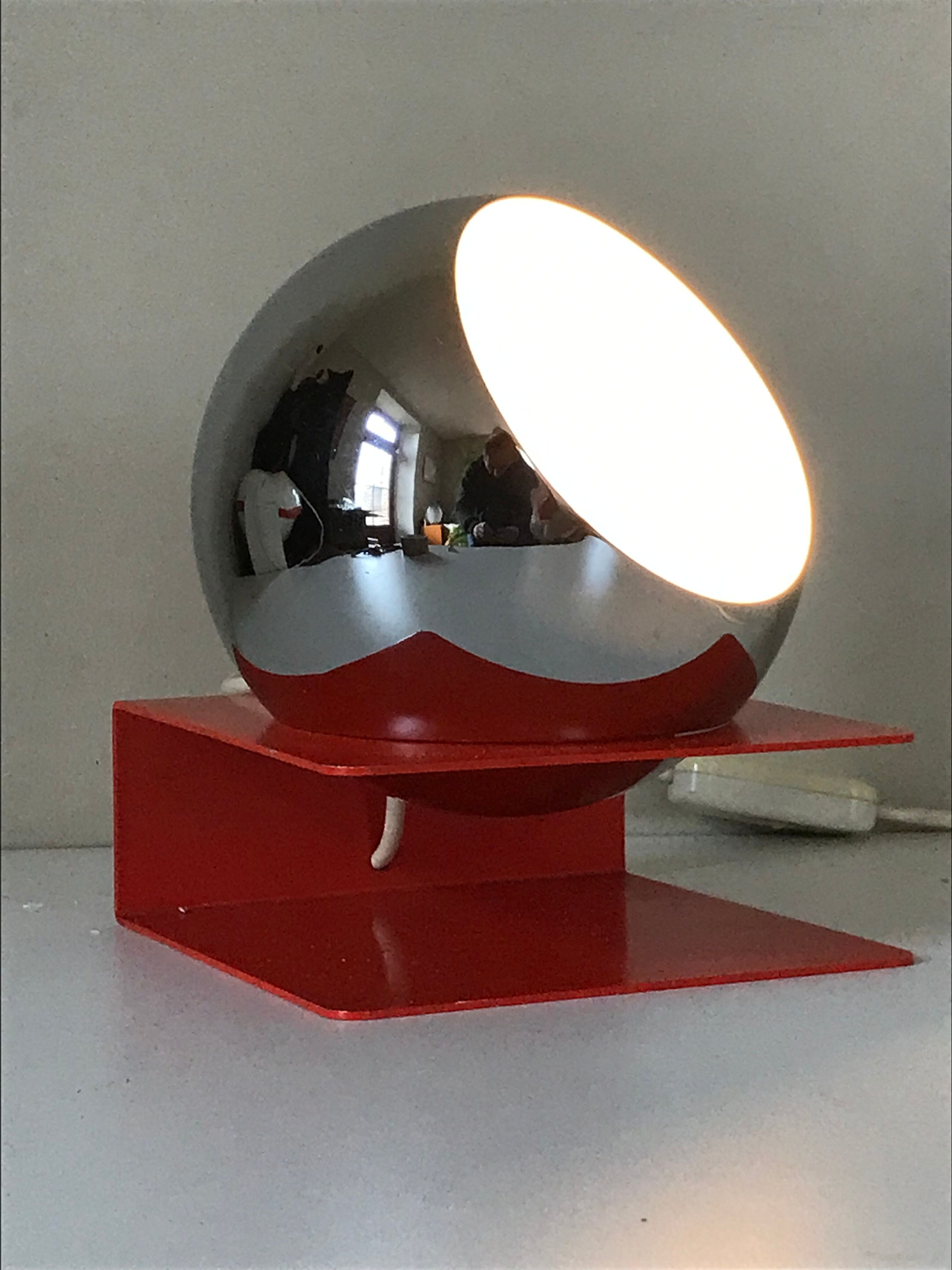 Vintage eye ball lamp design 70s