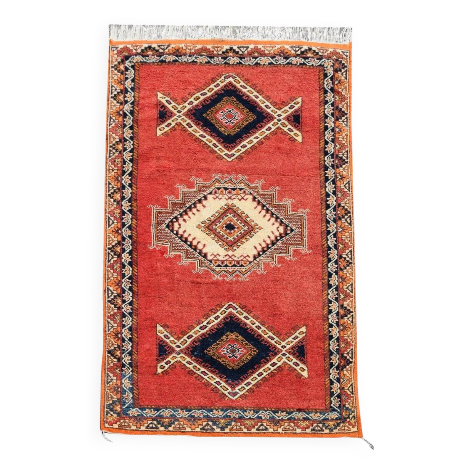 Moroccan Carpet (Taznakht), Middle Atlas, Mid-20th Century: 150x250 cm "Galerie Sardje"