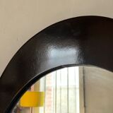 Seventies oval wall mirror