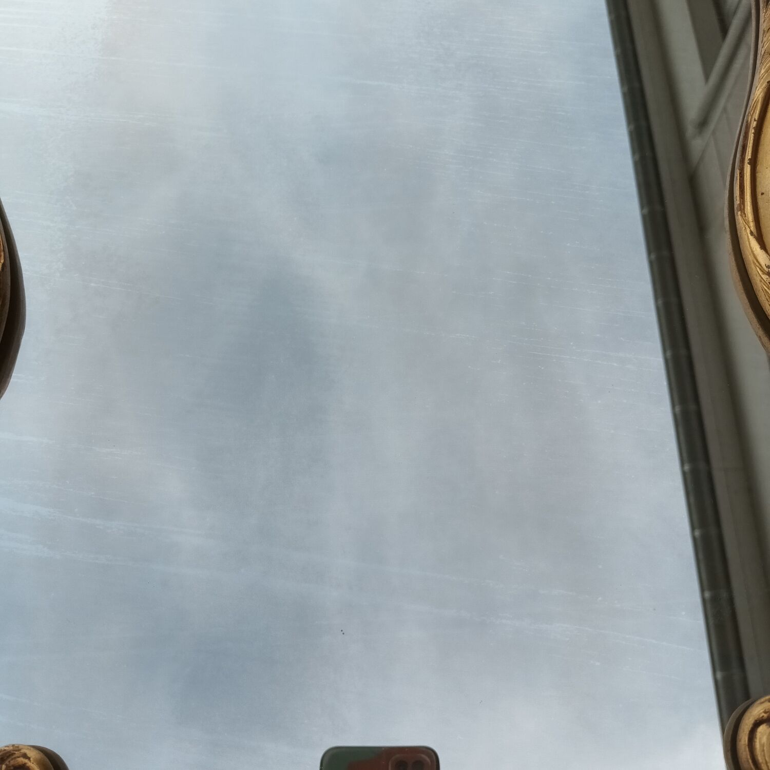 Golden baroque mirror