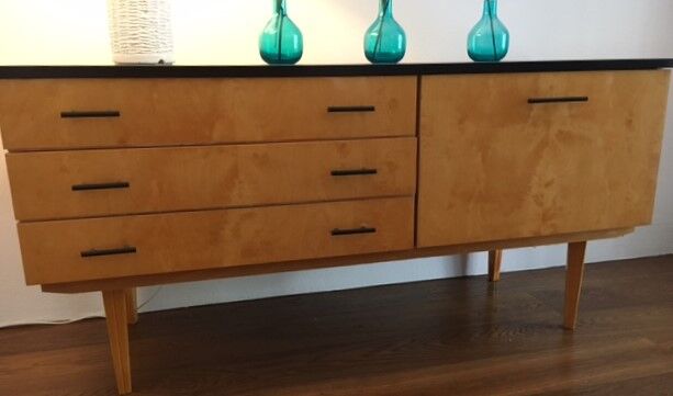 Enfilade vintage pied compas 1,20m, 1960’s