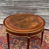 Half moon table in mahogany era Louis XVI XVIII th century