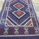 Kilim violet berbère fait à la main 56x95cm