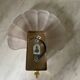 Applique coquille en verre poli vintage