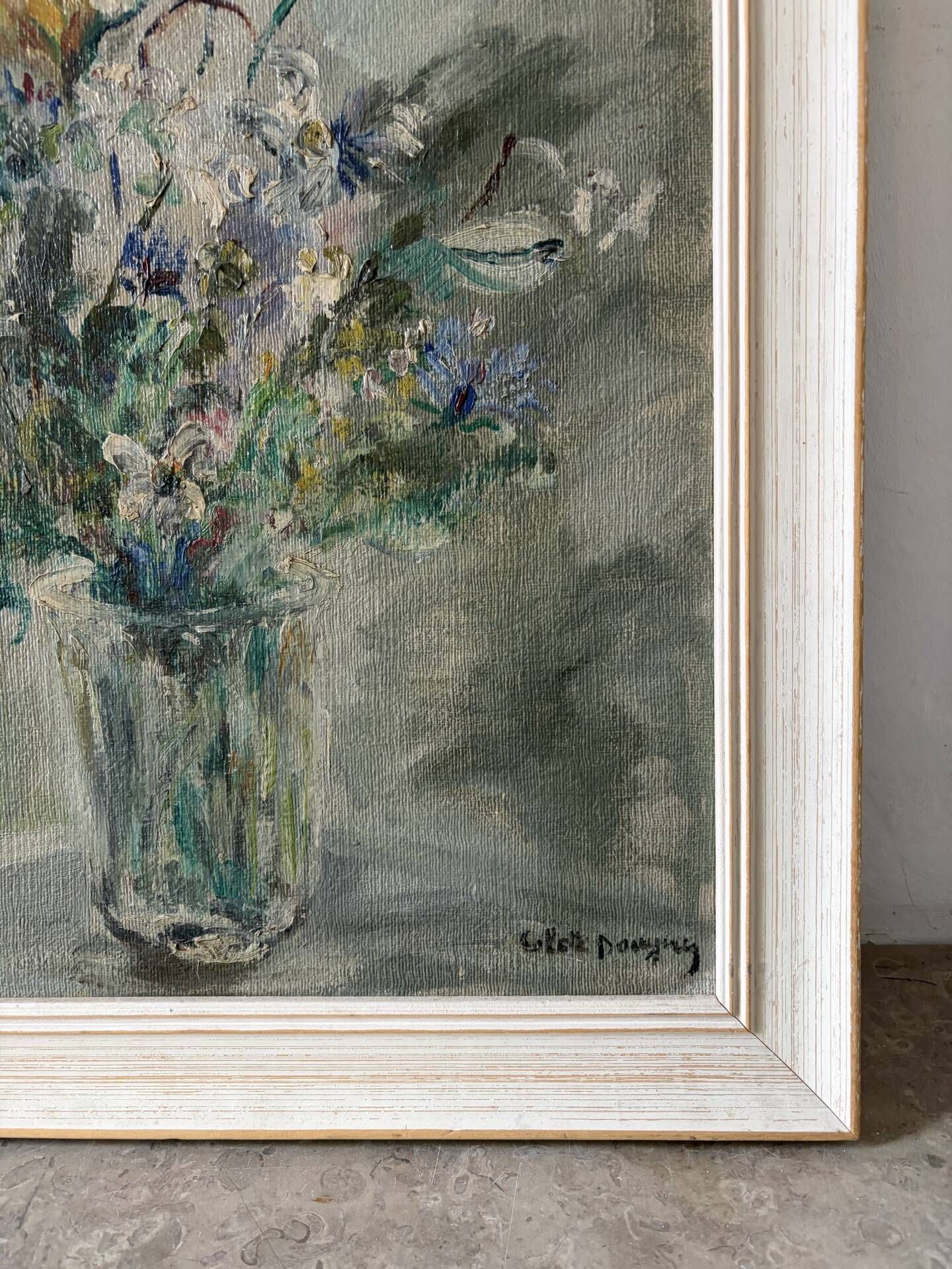 Spring bouquet, oil on canvas signed
