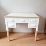 Wood and white desk