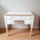 Bureau bois et blanc