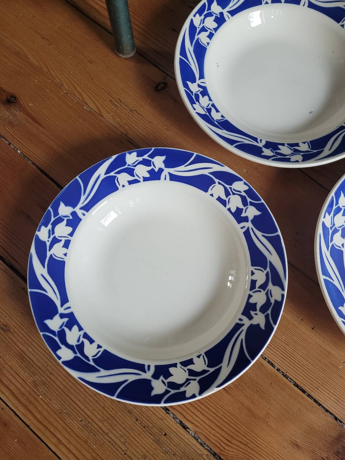 Three Badonviller soup plates