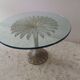 Italian daisy table 60s, 70'S design table Chelini Florence