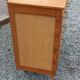 Vintage chest of drawers in blond and golden oak, compass legs and 4 drawers, 1950s