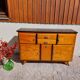 Wicker chest of drawers, canning and bamboo wood