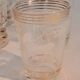 Service of 14 gold-plated and engraved glasses with a deer in the woods design from 1950