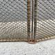 Antique 19th century fireplace screen, 5-panel spark arrester