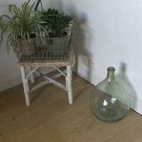 Rattan side table