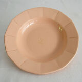 Assiettes creuses Digoin rose